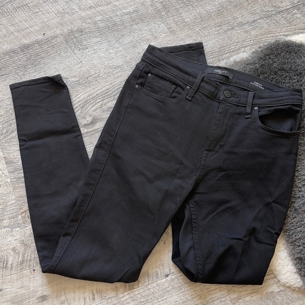 Fidelity Women's Classic Black Skinny Jeans